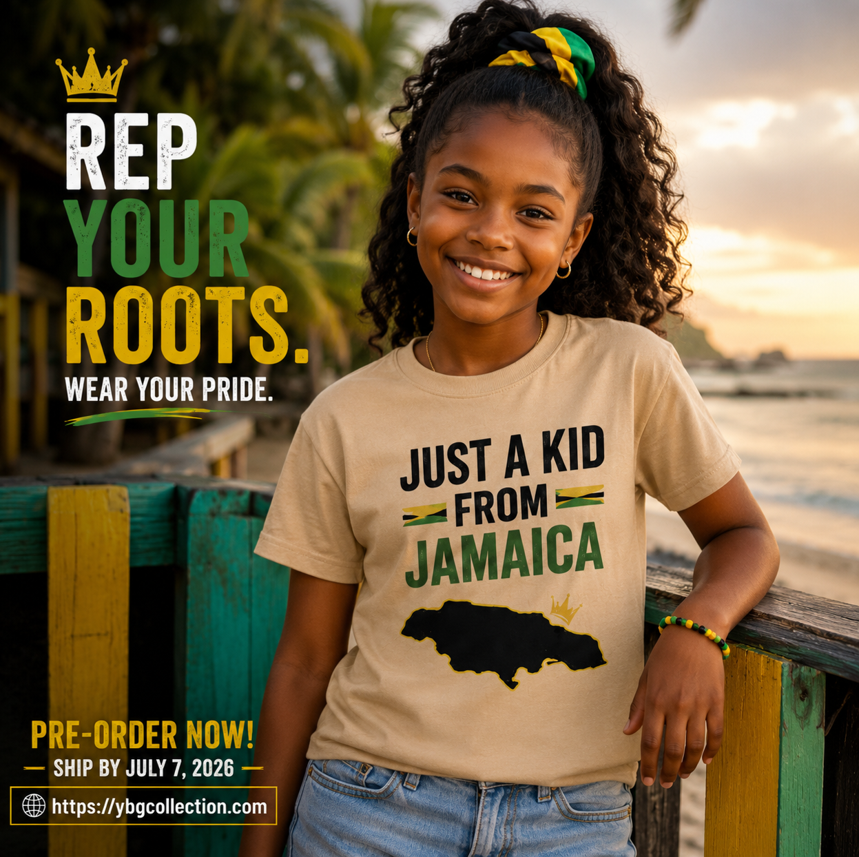 JUST A KID FROM JAMAICA – CHILDREN’S UNISEX TEE