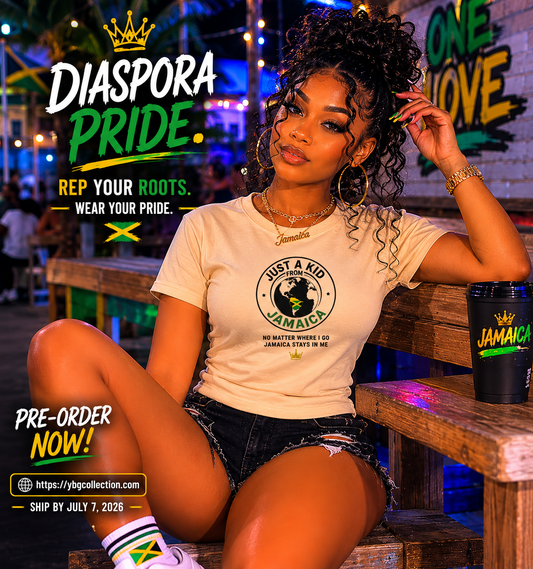 JUST A KID FROM JAMAICA – LADIES DIASPORA TEE