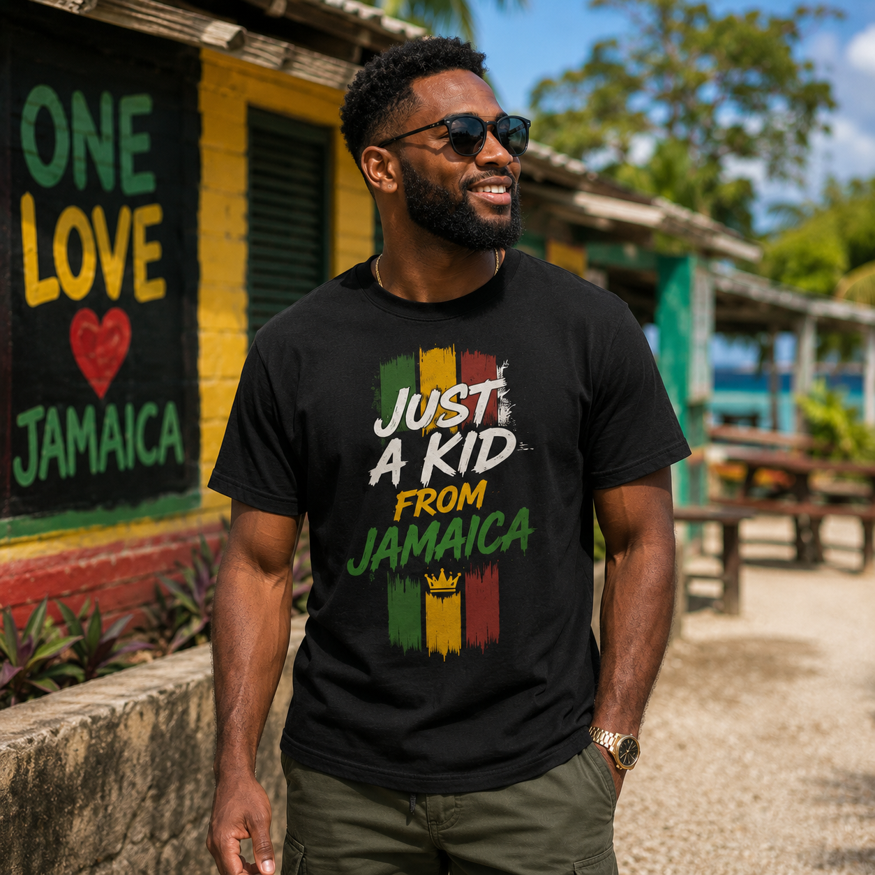 RASTA STRIPES JKFJ T-SHIRT